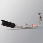 TITANIUM MOTORCYCLE EXHAUST SYSTEM for APRILIA TUONO 660 RS660 2021+

Set include:

Header
2-1 Merge Collector

Resonator
Mid pipe
Slip - On

Material: Titanium (can be made in Stainless Steel)

NOTE:&nbsp;Professional installation is required.

FEATURES:

Engineered Digital prototyping using 3D CAD design software, each car model chassis has been 3D laser scanned in the factor
Factory run all test cars on Italian 1200HP Dyno machine, to make the best performance design of exhaust
CNC bending machine accura