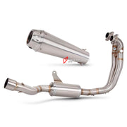 TITANIUM MOTORCYCLE EXHAUST SYSTEM for APRILIA TUONO 660 RS660 2021+

Set include:

Header
2-1 Merge Collector

Resonator
Mid pipe
Slip - On

Material: Titanium (can be made in Stainless Steel)

NOTE:&nbsp;Professional installation is required.

FEATURES:

Engineered Digital prototyping using 3D CAD design software, each car model chassis has been 3D laser scanned in the factor
Factory run all test cars on Italian 1200HP Dyno machine, to make the best performance design of exhaust
CNC bending machine accura