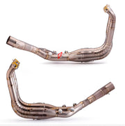 TITANIUM MOTORCYCLE EXHAUST SYSTEM for BMW S1000RR M S1K S1000R 2019 - 2024

Set include:

Header
2-1 Merge Collectors
Mid pipe


Material: Titanium (can be made in Stainless Steel)

NOTE: Professional installation is required.

FEATURES:

Engineered Digital prototyping using 3D CAD design software, each car model chassis has been 3D laser scanned in the factor
Factory run all test cars on Italian 1200HP Dyno machine, to make the best performance design of exhaust
CNC bending machine accurately bends the tu