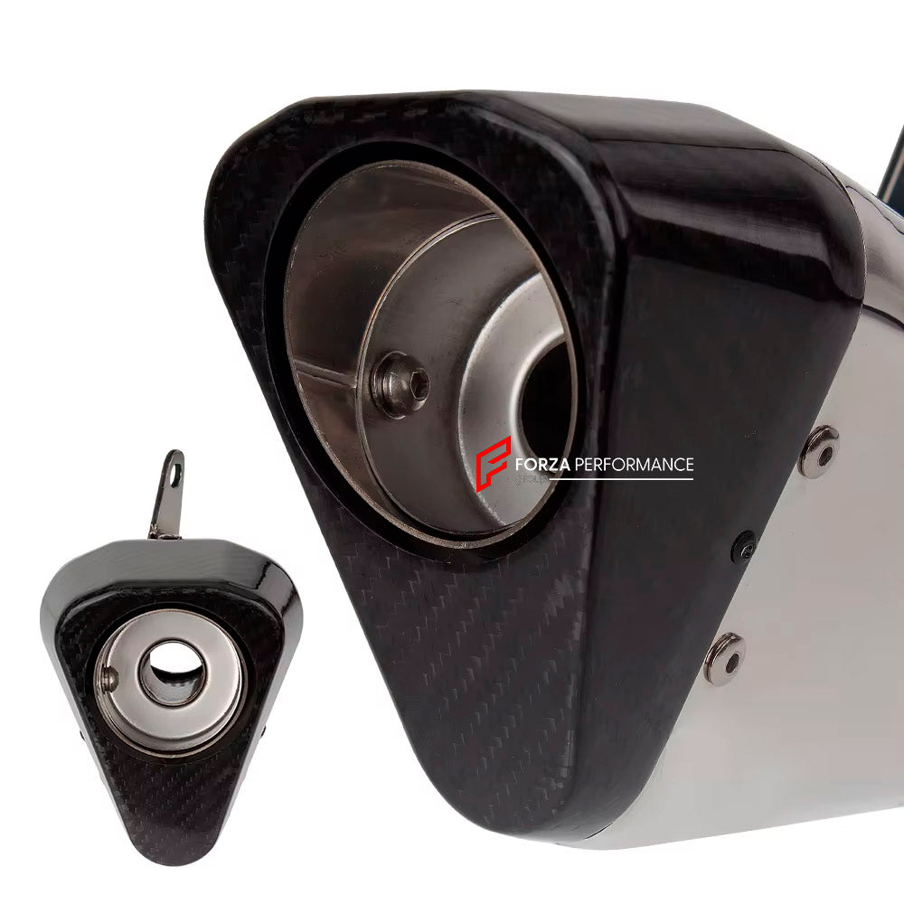 TITANIUM MOTORCYCLE EXHAUST SYSTEM for BMW S1000RR S1K S1000R 2010 - 2018

Set include:

Header
2-1 Merge Collectors
Mid pipe

Exhaust Slip On

Material: Titanium (can be made in Stainless Steel)

NOTE: Professional installation is required.

FEATURES:

Engineered Digital prototyping using 3D CAD design software, each car model chassis has been 3D laser scanned in the factor
Factory run all test cars on Italian 1200HP Dyno machine, to make the best performance design of exhaust
CNC bending machine accuratel