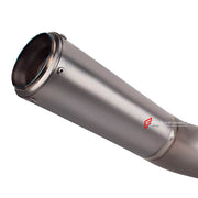 TITANIUM MOTORCYCLE EXHAUST SYSTEM for DUCATI PANIGALE V4 / V4 S / V4 R / SPECIALE 2018 - 2021

Set include:

4-2 Pipes
Mid Pipe
Exhaust Slip On

Heat Protection

Material: Titanium (can be made in Stainless Steel)

NOTE:&nbsp;Professional installation is required.

FEATURES:

Engineered Digital prototyping using 3D CAD design software, each car model chassis has been 3D laser scanned in the factor
Factory run all test cars on Italian 1200HP Dyno machine, to make the best performance design of exhaust
CNC b