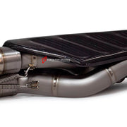 TITANIUM MOTORCYCLE EXHAUST SYSTEM for DUCATI PANIGALE V4 / V4 S / V4 R / SPECIALE 2018 - 2021

Set include:

4-2 Pipes
Mid Pipe
Exhaust Slip On

Heat Protection

Material: Titanium (can be made in Stainless Steel)

NOTE:&nbsp;Professional installation is required.

FEATURES:

Engineered Digital prototyping using 3D CAD design software, each car model chassis has been 3D laser scanned in the factor
Factory run all test cars on Italian 1200HP Dyno machine, to make the best performance design of exhaust
CNC b