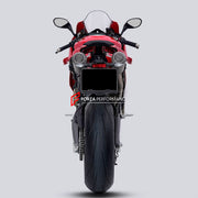 TITANIUM MOTORCYCLE EXHAUST SYSTEM for DUCATI PANIGALE V4 / V4 S / V4 R / SPECIALE 2018 - 2021

Set include:

4-2 Pipes
Mid Pipe
Exhaust Slip On

Heat Protection

Material: Titanium (can be made in Stainless Steel)

NOTE:&nbsp;Professional installation is required.

FEATURES:

Engineered Digital prototyping using 3D CAD design software, each car model chassis has been 3D laser scanned in the factor
Factory run all test cars on Italian 1200HP Dyno machine, to make the best performance design of exhaust
CNC b