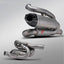 TITANIUM MOTORCYCLE EXHAUST SYSTEM for DUCATI PANIGALE V4 V4S 2025+ custom fit ARROW EXHAUST

Set include:

2-1 Merge Collectors
Mid Pipe
Resonator
Link Pipes
Exhaust Slip On
Material: Titanium + Stainless Steel

NOTE: Professional installation is required.

FEATURES:

Engineered Digital prototyping using 3D CAD design software, each car model chassis has been 3D laser scanned in the factor
Factory run all test cars on Italian 1200HP Dyno machine, to make the best performance design of exhaust
CNC bending m