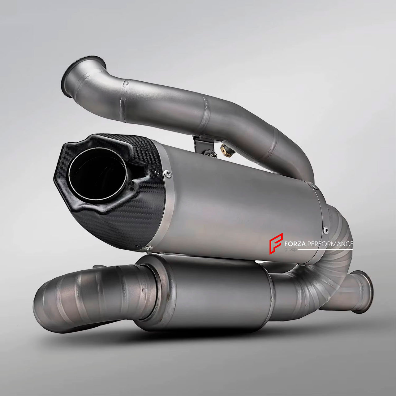 TITANIUM MOTORCYCLE EXHAUST SYSTEM for DUCATI PANIGALE V4 V4S 2025+

Set include:

2-1 Merge Collectors
Mid Pipe
Resonator
Link Pipes
Exhaust Slip On


Material: Titanium (can be made in Stainless Steel)

NOTE:&nbsp;Professional installation is required.

FEATURES:

Engineered Digital prototyping using 3D CAD design software, each car model chassis has been 3D laser scanned in the factor
Factory run all test cars on Italian 1200HP Dyno machine, to make the best performance design of exhaust
CNC bending mach