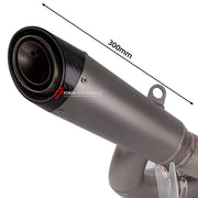 TITANIUM MOTORCYCLE EXHAUST SYSTEM for DUCATI STREETFIGHTER V2 2020+

Set include:

Resonator
Mid Pipe
Exhaust Slip On


Material: Titanium (can be made in Stainless Steel)

NOTE: Professional installation is required.

FEATURES:

Engineered Digital prototyping using 3D CAD design software, each car model chassis has been 3D laser scanned in the factor
Factory run all test cars on Italian 1200HP Dyno machine, to make the best performance design of exhaust
CNC bending machine accurately bends the tube accord