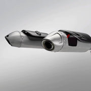 TITANIUM MOTORCYCLE EXHAUST SYSTEM for DUCATI STREETFIGHTER V2 V2S 2025+

Set include:

Header
2-1 Merge Collectors
Mid Pipe
Link Pipes
Exhaust Slip Ons

Heat Protection

Material: Titanium (can be made in Stainless Steel)

NOTE: Professional installation is required.

FEATURES:

Engineered Digital prototyping using 3D CAD design software, each car model chassis has been 3D laser scanned in the factor
Factory run all test cars on Italian 1200HP Dyno machine, to make the best performance design of exhaust
CN