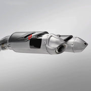 TITANIUM MOTORCYCLE EXHAUST SYSTEM for DUCATI STREETFIGHTER V2 V2S 2025+

Set include:

Header
2-1 Merge Collectors
Mid Pipe
Link Pipes
Exhaust Slip Ons

Heat Protection

Material: Titanium (can be made in Stainless Steel)

NOTE: Professional installation is required.

FEATURES:

Engineered Digital prototyping using 3D CAD design software, each car model chassis has been 3D laser scanned in the factor
Factory run all test cars on Italian 1200HP Dyno machine, to make the best performance design of exhaust
CN