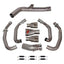 TITANIUM MOTORCYCLE EXHAUST SYSTEM for KAWASAKI ZX-4R ZX-4RR

Set include:

Header
4-1 Merge Collector
Mid Pipe

Aprox Weight: 5 kg (11 lbs)

Material: Titanium + Stainless Steel

NOTE:&nbsp;Professional installation is required.

FEATURES:

Engineered Digital prototyping using 3D CAD design software, each car model chassis has been 3D laser scanned in the factor
Factory run all test cars on Italian 1200HP Dyno machine, to make the best performance design of exhaust
CNC bending machine accurately bends the 