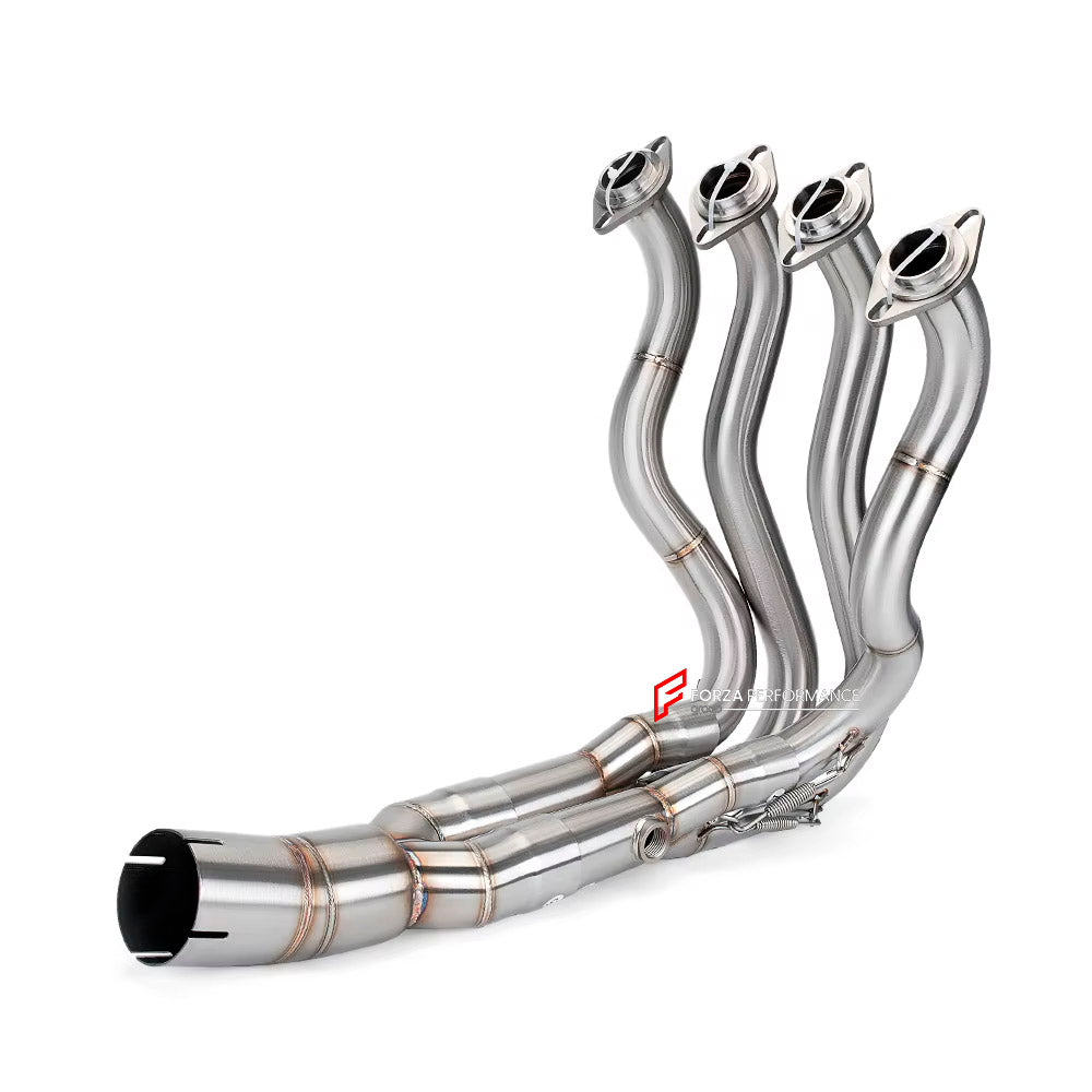 TITANIUM MOTORCYCLE EXHAUST SYSTEM for KAWASAKI ZX-6R 2009 - 2019

Set include:

Header
4-1 Merge Collector

Aprox Weight: 5 kg (11 lbs)

Material: Titanium (can be made in Stainless Steel)

NOTE:&nbsp;Professional installation is required.

FEATURES:

Engineered Digital prototyping using 3D CAD design software, each car model chassis has been 3D laser scanned in the factor
Factory run all test cars on Italian 1200HP Dyno machine, to make the best performance design of exhaust
CNC bending machine accurately