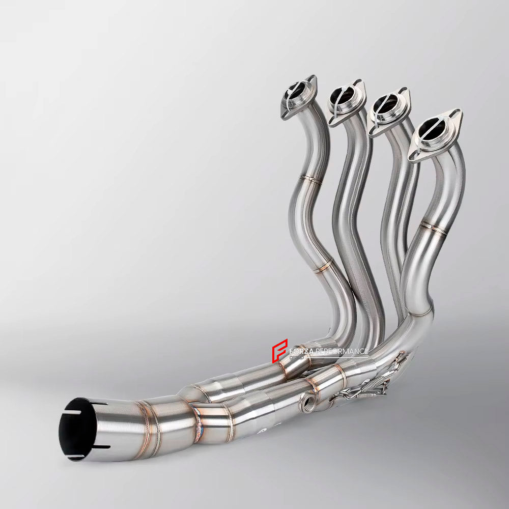 TITANIUM MOTORCYCLE EXHAUST SYSTEM for KAWASAKI ZX-6R 2009 - 2019

Set include:

Header
4-1 Merge Collector

Aprox Weight: 5 kg (11 lbs)

Material: Titanium (can be made in Stainless Steel)

NOTE:&nbsp;Professional installation is required.

FEATURES:

Engineered Digital prototyping using 3D CAD design software, each car model chassis has been 3D laser scanned in the factor
Factory run all test cars on Italian 1200HP Dyno machine, to make the best performance design of exhaust
CNC bending machine accurately