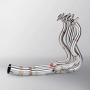 TITANIUM MOTORCYCLE EXHAUST SYSTEM for KAWASAKI ZX-6R 2009 - 2019

Set include:

Header
4-1 Merge Collector

Aprox Weight: 5 kg (11 lbs)

Material: Titanium (can be made in Stainless Steel)

NOTE:&nbsp;Professional installation is required.

FEATURES:

Engineered Digital prototyping using 3D CAD design software, each car model chassis has been 3D laser scanned in the factor
Factory run all test cars on Italian 1200HP Dyno machine, to make the best performance design of exhaust
CNC bending machine accurately