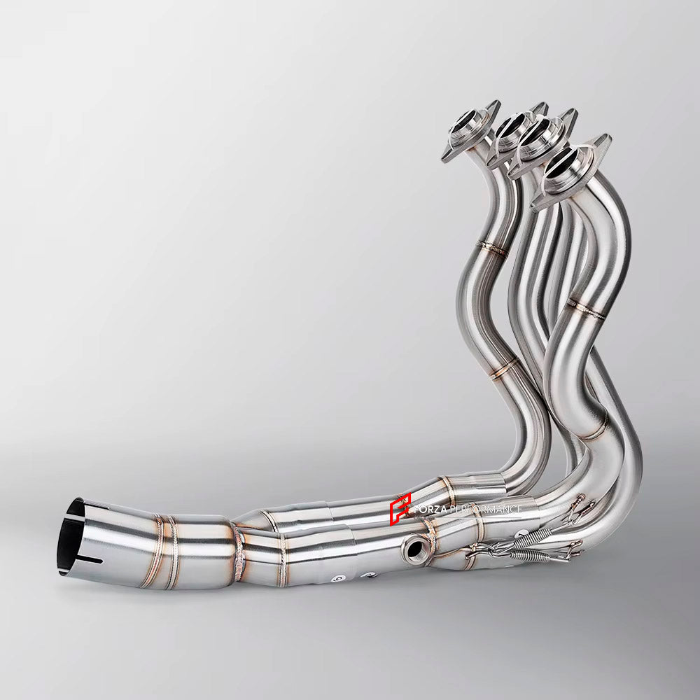 TITANIUM MOTORCYCLE EXHAUST SYSTEM for KAWASAKI ZX-6R 2009 - 2019

Set include:

Header
4-1 Merge Collector

Aprox Weight: 5 kg (11 lbs)

Material: Titanium (can be made in Stainless Steel)

NOTE:&nbsp;Professional installation is required.

FEATURES:

Engineered Digital prototyping using 3D CAD design software, each car model chassis has been 3D laser scanned in the factor
Factory run all test cars on Italian 1200HP Dyno machine, to make the best performance design of exhaust
CNC bending machine accurately