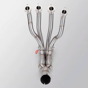 TITANIUM MOTORCYCLE EXHAUST SYSTEM for KAWASAKI ZX-6R 2009 - 2019

Set include:

Header
4-1 Merge Collector

Aprox Weight: 5 kg (11 lbs)

Material: Titanium (can be made in Stainless Steel)

NOTE:&nbsp;Professional installation is required.

FEATURES:

Engineered Digital prototyping using 3D CAD design software, each car model chassis has been 3D laser scanned in the factor
Factory run all test cars on Italian 1200HP Dyno machine, to make the best performance design of exhaust
CNC bending machine accurately
