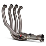 TITANIUM MOTORCYCLE EXHAUST SYSTEM for KAWASAKI ZX-6R 2021+

Set include:

Header
4-1 Merge Collector
Mid Pipe

Material: Titanium (can be made in Stainless Steel)

NOTE: Professional installation is required.

FEATURES:

Engineered Digital prototyping using 3D CAD design software, each car model chassis has been 3D laser scanned in the factor
Factory run all test cars on Italian 1200HP Dyno machine, to make the best performance design of exhaust
CNC bending machine accurately bends the tube according to th