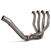 TITANIUM MOTORCYCLE EXHAUST SYSTEM for KAWASAKI ZX-6R 2021+

Set include:

Header
4-1 Merge Collector
Mid Pipe

Material: Titanium (can be made in Stainless Steel)

NOTE: Professional installation is required.

FEATURES:

Engineered Digital prototyping using 3D CAD design software, each car model chassis has been 3D laser scanned in the factor
Factory run all test cars on Italian 1200HP Dyno machine, to make the best performance design of exhaust
CNC bending machine accurately bends the tube according to th
