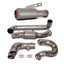 TITANIUM MOTORCYCLE EXHAUST SYSTEM for KTM DUKE SUPER DUKE 1290

Set include:

Header
2-1 Merge Collector

Resonator
Mid pipe

Exhaust Slip - On

Material: Titanium + Stainless Steel

NOTE:&nbsp;Professional installation is required.

FEATURES:

Engineered Digital prototyping using 3D CAD design software, each car model chassis has been 3D laser scanned in the factor
Factory run all test cars on Italian 1200HP Dyno machine, to make the best performance design of exhaust
CNC bending machine accurately bends 