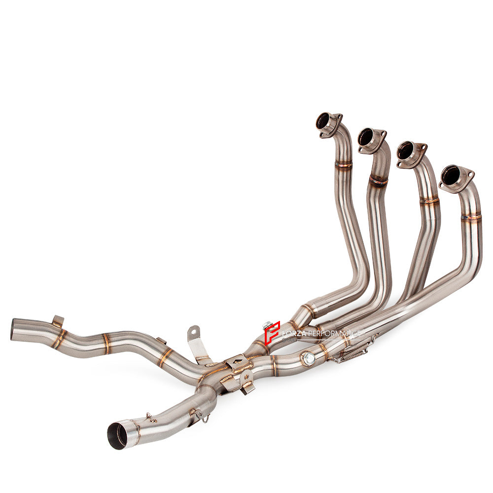 TITANIUM MOTORCYCLE EXHAUST SYSTEM for SUZUKI GSX 1300R HAYABUSA GEN2 2021 - 2024

Set include:

Header
2-1 Merge Collectors
Mid pipe


Material: Titanium (can be made in Stainless Steel)

NOTE:&nbsp;Professional installation is required.

FEATURES:

Engineered Digital prototyping using 3D CAD design software, each car model chassis has been 3D laser scanned in the factor
Factory run all test cars on Italian 1200HP Dyno machine, to make the best performance design of exhaust
CNC bending machine accurately b