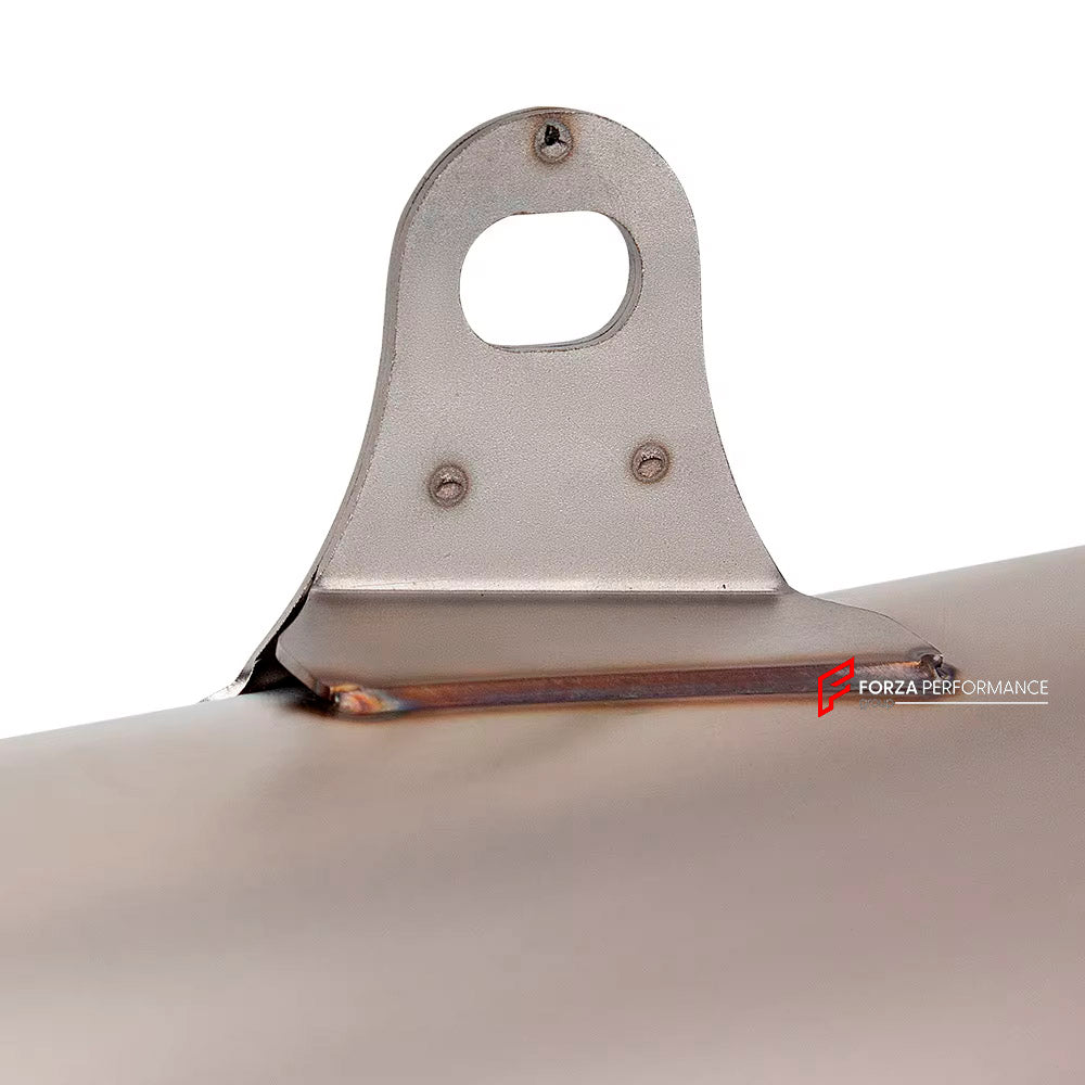 TITANIUM MOTORCYCLE EXHAUST SYSTEM for TRIUMPH STREET TRIPLE 765 R RS

Set include:

Header
3-1 Merge Collector
Mid pipe
Slip - On

Material: Titanium (can be made in Stainless Steel)

NOTE: Professional installation is required.

FEATURES:

Engineered Digital prototyping using 3D CAD design software, each car model chassis has been 3D laser scanned in the factor
Factory run all test cars on Italian 1200HP Dyno machine, to make the best performance design of exhaust
CNC bending machine accurately bends the 