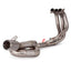 TITANIUM MOTORCYCLE EXHAUST SYSTEM for TRIUMPH STREET TRIPLE 765 R RS

Set include:

Header
3-1 Merge Collector
Mid pipe
Slip - On

Material: Titanium + Stainless Steel

NOTE: Professional installation is required.

FEATURES:

Engineered Digital prototyping using 3D CAD design software, each car model chassis has been 3D laser scanned in the factor
Factory run all test cars on Italian 1200HP Dyno machine, to make the best performance design of exhaust
CNC bending machine accurately bends the tube according 