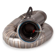 TITANIUM MOTORCYCLE EXHAUST SYSTEM for TRIUMPH STREET TRIPLE 765 R RS

Set include:

Header
3-1 Merge Collector
Mid pipe
Slip - On

Material: Titanium (can be made in Stainless Steel)

NOTE: Professional installation is required.

FEATURES:

Engineered Digital prototyping using 3D CAD design software, each car model chassis has been 3D laser scanned in the factor
Factory run all test cars on Italian 1200HP Dyno machine, to make the best performance design of exhaust
CNC bending machine accurately bends the 