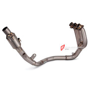TITANIUM MOTORCYCLE EXHAUST SYSTEM for TRIUMPH TIGER 900 TIGER 850 2020 - 2024

Set include:

Header
3-1 Merge Collector
Mid pipe


Material: Titanium (can be made in Stainless Steel)

NOTE: Professional installation is required.

FEATURES:

Engineered Digital prototyping using 3D CAD design software, each car model chassis has been 3D laser scanned in the factor
Factory run all test cars on Italian 1200HP Dyno machine, to make the best performance design of exhaust
CNC bending machine accurately bends the 