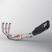 TITANIUM MOTORCYCLE EXHAUST SYSTEM for TRIUMPH TRIDENT 660 2020+

Set include:

Header
3-1 Merge Collector

Resonator
Mid pipe
Slip - On

Material: Titanium (can be made in Stainless Steel)

NOTE:&nbsp;Professional installation is required.

FEATURES:

Engineered Digital prototyping using 3D CAD design software, each car model chassis has been 3D laser scanned in the factor
Factory run all test cars on Italian 1200HP Dyno machine, to make the best performance design of exhaust
CNC bending machine accurately