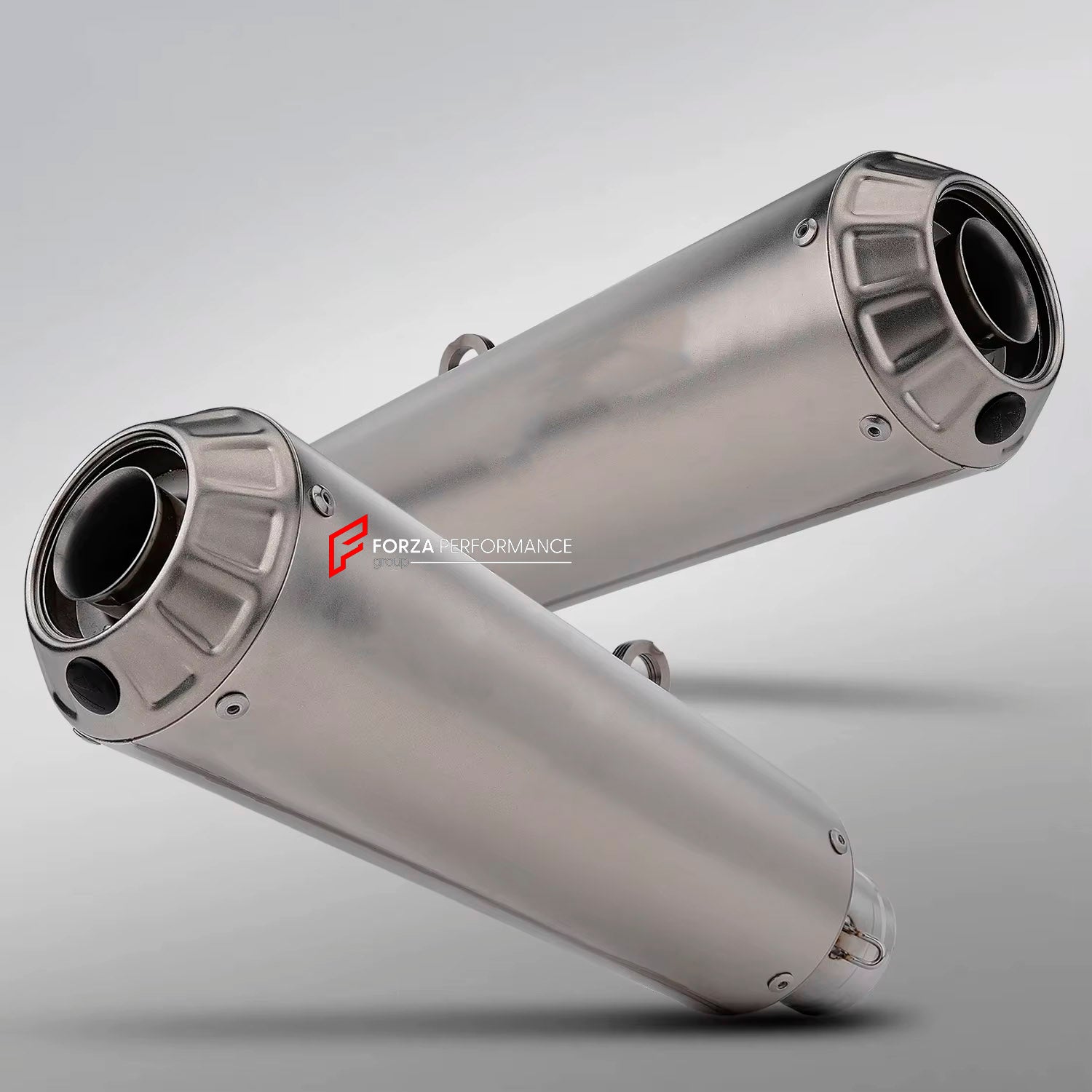 TITANIUM MOTORCYCLE HALF EXHAUST SYSTEM for DUCATI SUPERSPORT 950 950S

Set include:

Mid Pipe
Link Pipe
Exhaust Slip Ons

Bracket

Material: Titanium (can be made in Stainless Steel)

NOTE:&nbsp;Professional installation is required.

FEATURES:

Engineered Digital prototyping using 3D CAD design software, each car model chassis has been 3D laser scanned in the factor
Factory run all test cars on Italian 1200HP Dyno machine, to make the best performance design of exhaust
CNC bending machine accurately bends