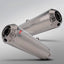 TITANIUM MOTORCYCLE HALF EXHAUST SYSTEM for DUCATI SUPERSPORT 950 950S 2021+

Set include:

Mid Pipe
Link Pipe
Exhaust Slip Ons
Bracket
Material: Titanium + Stainless Steel

NOTE: Professional installation is required.

FEATURES:

Engineered Digital prototyping using 3D CAD design software, each car model chassis has been 3D laser scanned in the factor
Factory run all test cars on Italian 1200HP Dyno machine, to make the best performance design of exhaust
CNC bending machine accurately bends the tube accord