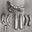 TITANIUM MOTORCYCLE HALF EXHAUST SYSTEM for DUCATI SUPERSPORT 950 950S 2021+

Set include:

Mid Pipe
Link Pipe
Exhaust Slip Ons
Bracket
Material: Titanium + Stainless Steel

NOTE: Professional installation is required.

FEATURES:

Engineered Digital prototyping using 3D CAD design software, each car model chassis has been 3D laser scanned in the factor
Factory run all test cars on Italian 1200HP Dyno machine, to make the best performance design of exhaust
CNC bending machine accurately bends the tube accord