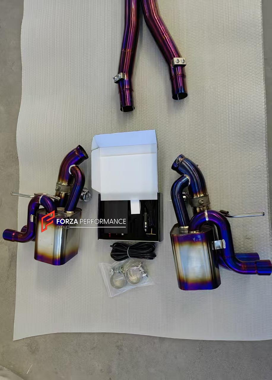 TITANIUM VALVED EXHAUST BYPASS MUFFLER for FERRARI CALIFORNIA 4.3T