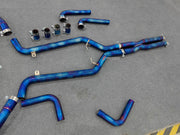 TITANIUM VALVED EXHAUST CATBACK MUFFLER for MASERATI GRANTURISMO M145 GT 4.2 4.7 WITH MC REAR BUMPER 2007 - 2019 FORZA PERFORMANCE Custom Fit

Set includes:

Upper X Pipe
Center Pipes
Mufflers with Valves
Exhaust Tips
Valve Control Box with Remote Control (you may also reuse your factory exhaust valve motors)
Material: Titanium

Production time: 10-15 days
