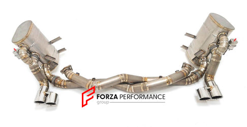 TITANIUM VALVED EXHAUST CATBACK MUFFLER for PORSCHE 911 997.1 3.6T 3.8T 2008 - 2013

Valved exhaust, meaning that has remote, controlled valves - allowing a switch between an aggressive loud sports sound and a sound that is closer to the OEM sound

Set includes:

Center Pipes
Muffler with valves
Exhaust tips

Factory exhaust tips must be reused

Material: Titanium

Optional: We can offer downpipe and catless downpipe

Production time: 10 days

FEATURES:

Engineered Digital prototyping using 3D CAD design so