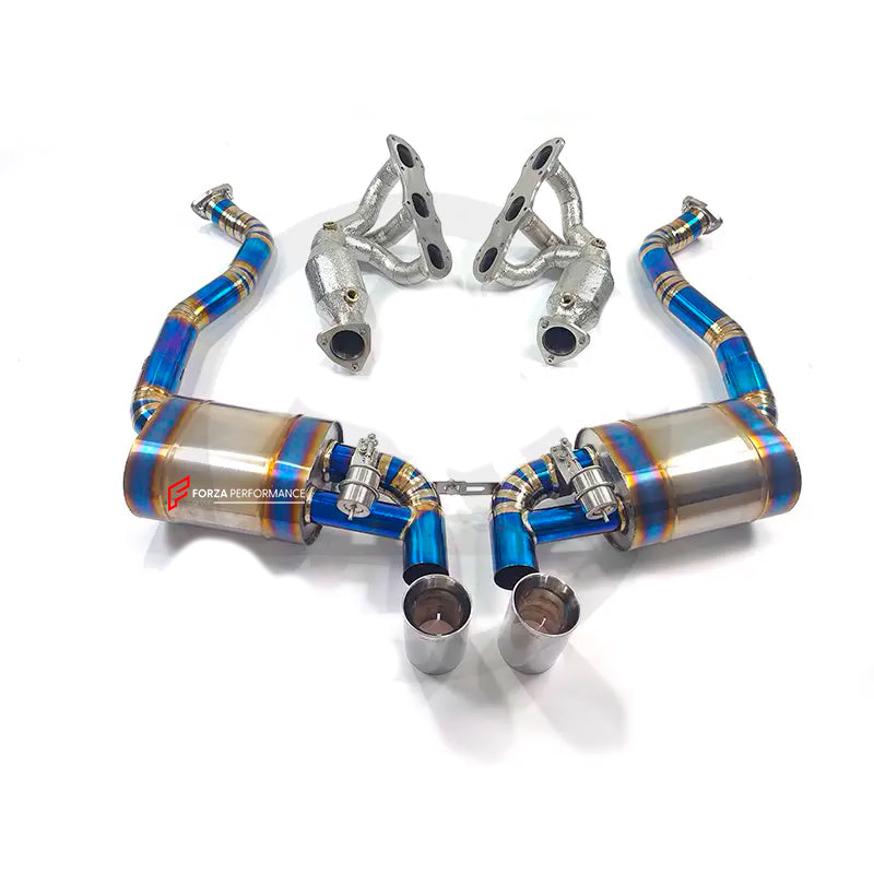 TITANIUM VALVED EXHAUST CATBACK MUFFLER for PORSCHE 987 BOXSTER 2.7T 2004 - 2009 981 BOXSTER 2.7T 2012 - 2017