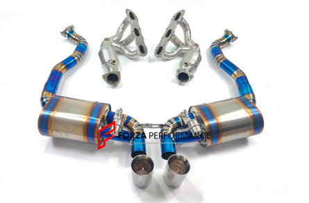 TITANIUM VALVED EXHAUST CATBACK MUFFLER for PORSCHE 987 BOXSTER 2.7T 2004 - 2009 981 BOXSTER 2.7T 2012 - 2017

Valved exhaust, meaning that has remote, controlled valves - allowing a switch between an aggressive loud sports sound and a sound that is closer to the OEM sound

Set includes:

Center Pipes
Muffler with valves
Exhaust tips

Factory exhaust tips must be reused

Material: Titanium

Optional: We can offer downpipe and catless downpipe

Production time: 10 days

FEATURES:

Engineered Digital prototyp