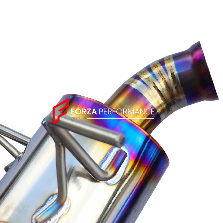 EXHAUST DOWNPIPE for FERRARI F12 BERLINETTA 6.3T 2012 - 2017 812 SUPERFAST 6.5T 2017 - 2023

Set includes:

X Pipe
Valved Bypass Mufflers
Exhaust Tips

Production time: 15 working days

Material: Titanium

Optional: We can offer downpipe and catless downpipe

NOTE: Professional installation is required.

FEATURES:

Engineered Digital prototyping using 3D CAD design software, each car model chassis has been 3D laser scanned in the factor
Factory run all test cars on Italian 1200HP Dyno machine, to make the b