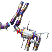 EXHAUST DOWNPIPE for FERRARI F12 BERLINETTA 6.3T 2012 - 2017 812 SUPERFAST 6.5T 2017 - 2023

Set includes:

X Pipe
Valved Bypass Mufflers
Exhaust Tips

Production time: 15 working days

Material: Titanium

Optional: We can offer downpipe and catless downpipe

NOTE: Professional installation is required.

FEATURES:

Engineered Digital prototyping using 3D CAD design software, each car model chassis has been 3D laser scanned in the factor
Factory run all test cars on Italian 1200HP Dyno machine, to make the b
