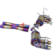 EXHAUST DOWNPIPE for FERRARI F12 BERLINETTA 6.3T 2012 - 2017 812 SUPERFAST 6.5T 2017 - 2023

Set includes:

X Pipe
Valved Bypass Mufflers
Exhaust Tips

Production time: 15 working days

Material: Titanium

Optional: We can offer downpipe and catless downpipe

NOTE: Professional installation is required.

FEATURES:

Engineered Digital prototyping using 3D CAD design software, each car model chassis has been 3D laser scanned in the factor
Factory run all test cars on Italian 1200HP Dyno machine, to make the b
