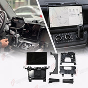 TOUCHSCREEN DISPLAY UPGRADE KIT for LAND ROVER DEFENDER 90 110 130 L663 2020+
Set includes:

Touchscreen Display Assembly
Molded Heat Dissipation Mounting Base
Upper and Lower Dashboard Bracket Kit
Specific Side Trim Bezel Set

NOTE: Professional installation is required.