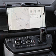 TOUCHSCREEN DISPLAY UPGRADE KIT for LAND ROVER DEFENDER 90 110 130 L663 2020+
Set includes:

Touchscreen Display Assembly
Molded Heat Dissipation Mounting Base
Upper and Lower Dashboard Bracket Kit
Specific Side Trim Bezel Set

NOTE: Professional installation is required.
