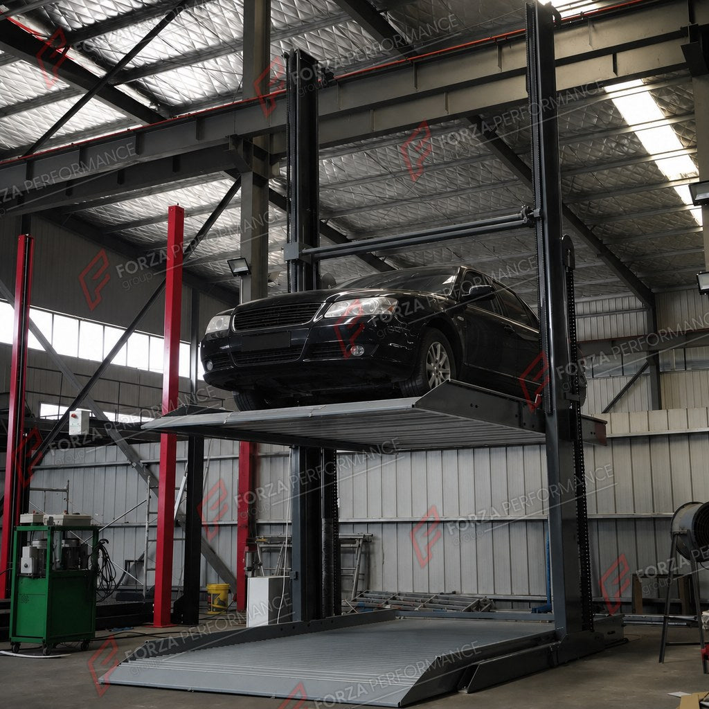 TTS-3 Triple Stacker Garage Parking Lift - 3-Car Storage, 2,300 kg per Level - apilador de coches / système de stationnement