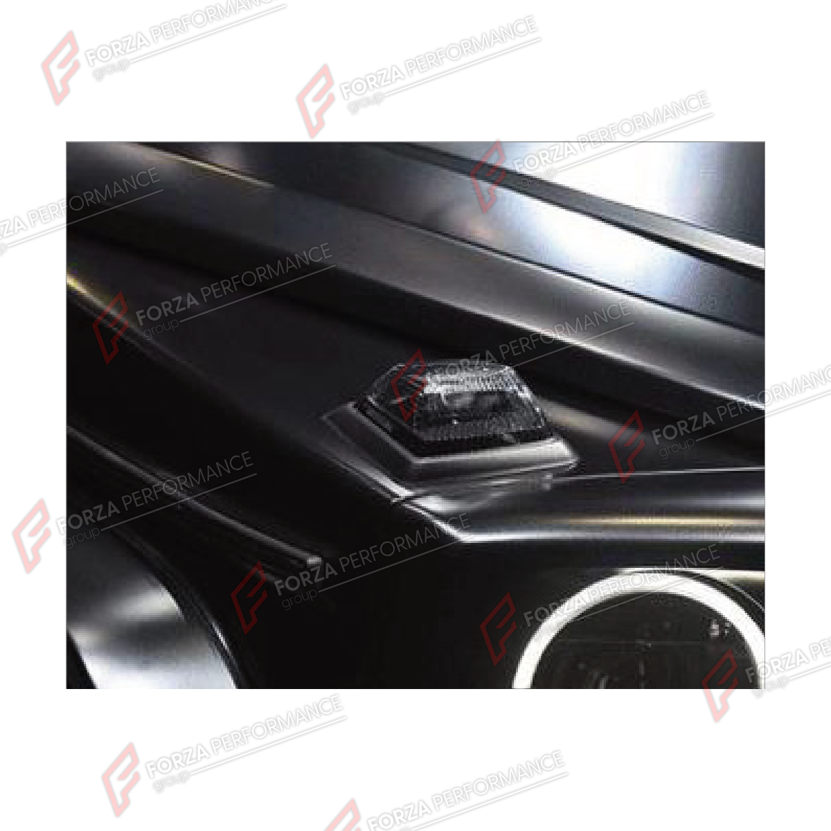 TURN SIGNAL LIGHTS for MERCEDES-BENZ G-CLASS W464 G63 G350 G350D G400D G500 G550 2019 - 2024 FORZA PERFORMANCE custom fit Hala Style

Set includes:
Turn Signal Lights

Material: Plastic

NOTE: Professional installation is required.