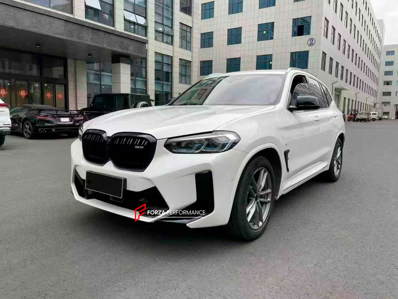 UPGRADE BODY KIT for BMW X3 G01 upgrade to X3M F97



Set includes:

Front Lip
Front Bumper Assembly
Grille
Fender Flares
Rear Spoiler
Rear Bumper
Rear Diffuser
Exhaust Tips

Material: Plastic

Note:Professional installation is required.