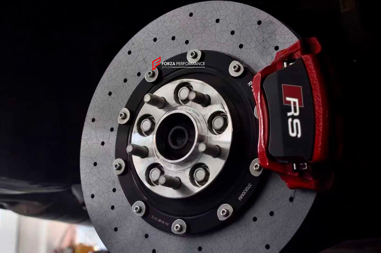 We manufacture premium quality carbon ceramic brakes discs rotors for AUDI RS6 C8 2019+ in any size

Specification:

Front disc: 420 mm, thickness 40 mm

Rear disc: 370 mm, thickness 30 mm
Material: Carbon Ceramic ( C / SiC) rings, Aluminium hat / bell

Includes: Carbon ceramic brake disсs / rotors, brake pads, brackets for calipers, hoses.

Fitment: Direct Bolt-On replace OE IRON

BRAKE DISCS ROTORS CAN BE MADE FOR YOUR CAR IN ANY SIZE AND UPGRADED FROM IRON / STEEL DISCS TO CARBON CERAMIC

PLEASE INCLUDE 