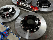 UPGRADE CARBON CERAMIC BRAKE DISCS ROTORS KIT for PORSCHE 911 992.1 TARGA GTS 2024 FORZA PERFORMANCE custom fit CCB Big Brake Kit Front 410x36 Rear 380x32

Set includes:
Front Carbon Ceramic Brake Disc Rotors 410 x 36 mm
Rear Carbon Ceramic Brake Disc Rotors 380 x 32 mm
Front and Rear Brake Pads
Brake Hoses

Material: Carbon Ceramic

NOTE: Professional installation is required. Upgrade from the original steel brake discs. Please send us your VIN and wheel size to confirm fitment.