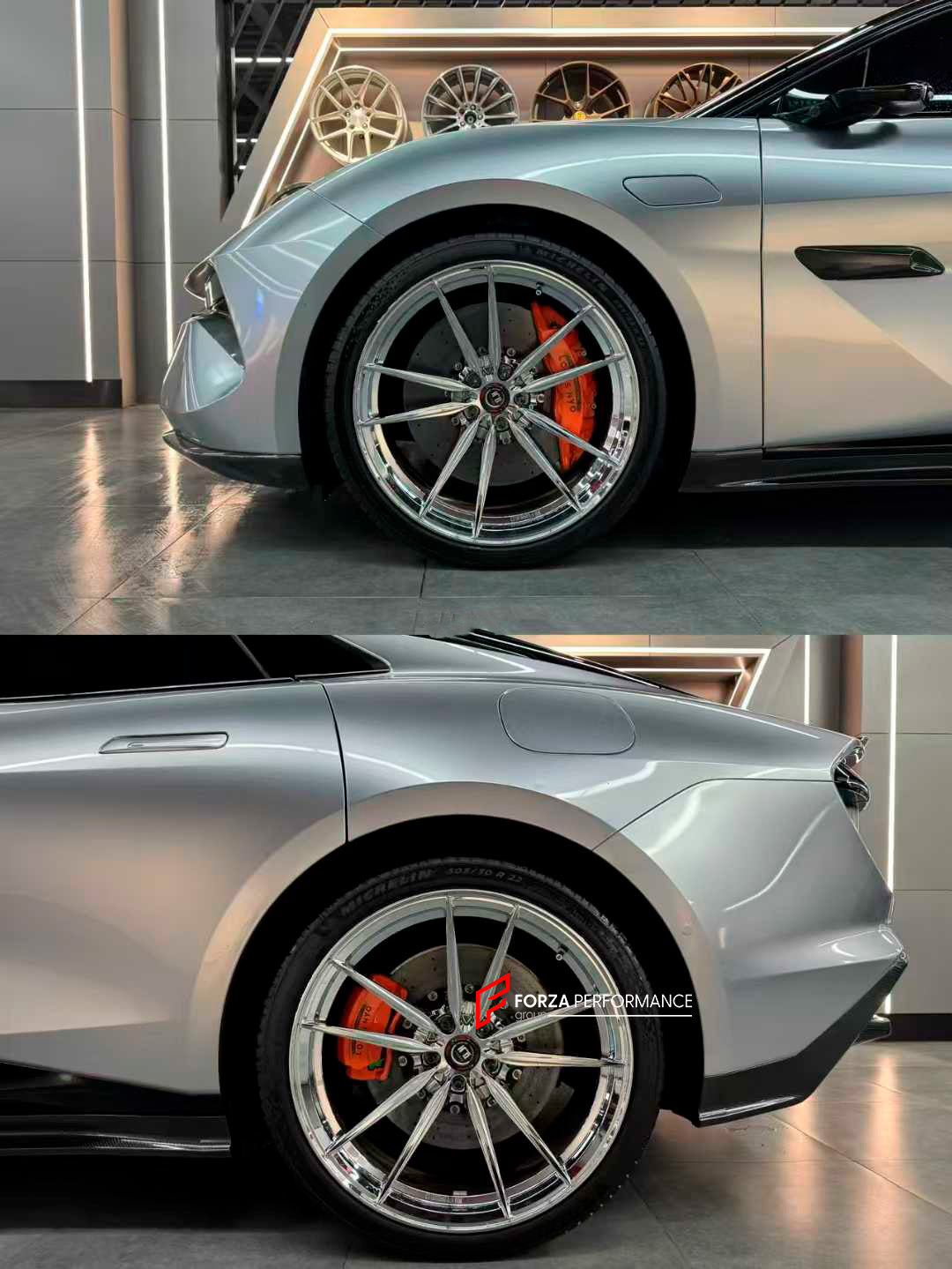 We manufacture premium quality carbon ceramic brakes discs rotors for LOTUS EMEYA 2024+ In any size

Specification:

Front disc: 420 mm, thickness 40 mm

Rear disc: 400 mm, thickness 28 mm
Material: Carbon Ceramic ( C / SiC) rings, Aluminium hat / bell

Includes: Carbon ceramic brake disсs / rotors, brake pads.

Fitment: Direct Bolt-On replace OE IRON

BRAKE DISCS ROTORS CAN BE MADE FOR YOUR CAR IN ANY SIZE AND UPGRADED FROM IRON / STEEL DISCS TO CARBON CERAMIC

PLEASE INCLUDE YOUR CAR VIN, MODEL, YEAR AND 