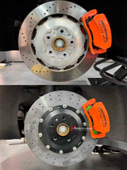 We manufacture premium quality carbon ceramic brakes discs rotors for LOTUS EMEYA 2024+ In any size

Specification:

Front disc: 420 mm, thickness 40 mm

Rear disc: 400 mm, thickness 28 mm
Material: Carbon Ceramic ( C / SiC) rings, Aluminium hat / bell

Includes: Carbon ceramic brake disсs / rotors, brake pads.

Fitment: Direct Bolt-On replace OE IRON

BRAKE DISCS ROTORS CAN BE MADE FOR YOUR CAR IN ANY SIZE AND UPGRADED FROM IRON / STEEL DISCS TO CARBON CERAMIC

PLEASE INCLUDE YOUR CAR VIN, MODEL, YEAR AND 