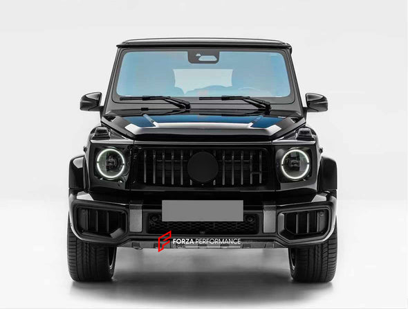 UPGRADE FACELIFT BODY KIT for MERCEDES-BENZ G-CLASS W464 2018 - 2024 to G63 W465 AMG 2025

Set includes:

Front Bumper
Headlight Covers
Front Grille (Silver or Black)
Fender Flares


Material: Plastic

NOTE: Professional installation is required

Contact us for pricing

Payment ►
Visa
Mastercard
PayPal with a credit card (add 4.4% at checkout)
Payoneer
Shipment ►
By express DHL/UPS/TNT/FedEx
To the local international airport
Special line by air
Special line by the sea
To Europe and the UK by train

Please 