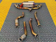 VALVED EXHAUST CATBACK for ALFA ROMEO GIULIA 2.0TB 2016+

Set includes:

Straightpipe / Resonated Midpipe with Flexpipe
Valved Bypass Muffler
Electronic Valve Remote Control

Factory Exhaust Tips must be reused

Material: Titanium / Stainless Steel

Optional: We can offer downpipe and catless downpipe

NOTE: Professional installation is required.

Why “Contact Us for Pricing”?

We don’t display fixed prices because our goal is to offer you the most competitive deal possible. Product costs often decrease ove