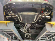 VALVED EXHAUST CUTBACK MUFFLER for AUDI A5 B9 2.9T 2020+

Valved exhaust, meaning that has remote, controlled valves - allowing a switch between an aggressive loud sports sound and a sound that is closer to the OEM sound

Set includes:

Center Pipes
Muffler with valves
Exhaust tips

Material: Stainless Steel (we can also make Titanium by request)

Optional: We can offer downpipe and catless downpipe

Production time: 10 days

FEATURES:

Engineered Digital prototyping using 3D CAD design software, each car m